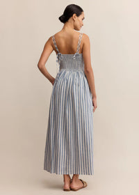 Nadine Striped Midi Dress - Boathouse