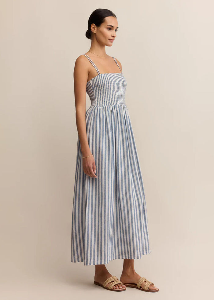 Nadine Striped Midi Dress - Boathouse