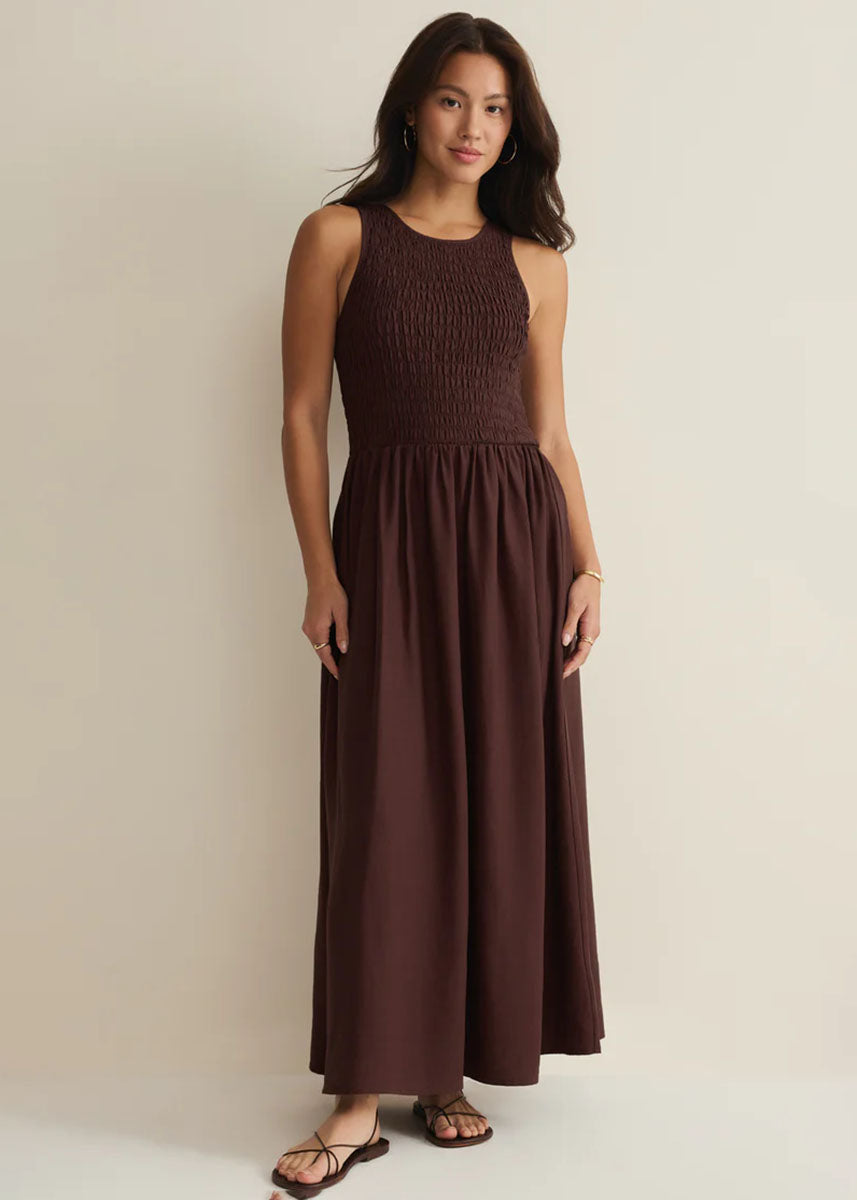 Juniper Maxi Dress - Chocolate Cherry
