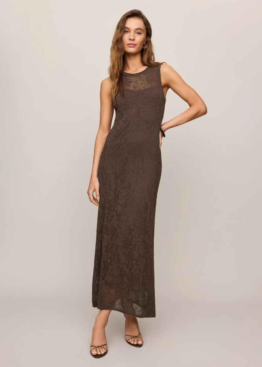 Claremont Midi Dress - Cocoa Latte