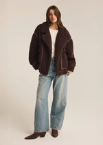 Ari Sherpa Coat - Dark Chocolate