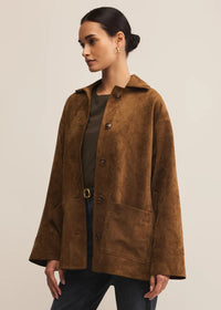 Decker Suede Chore Jacket - Coconut