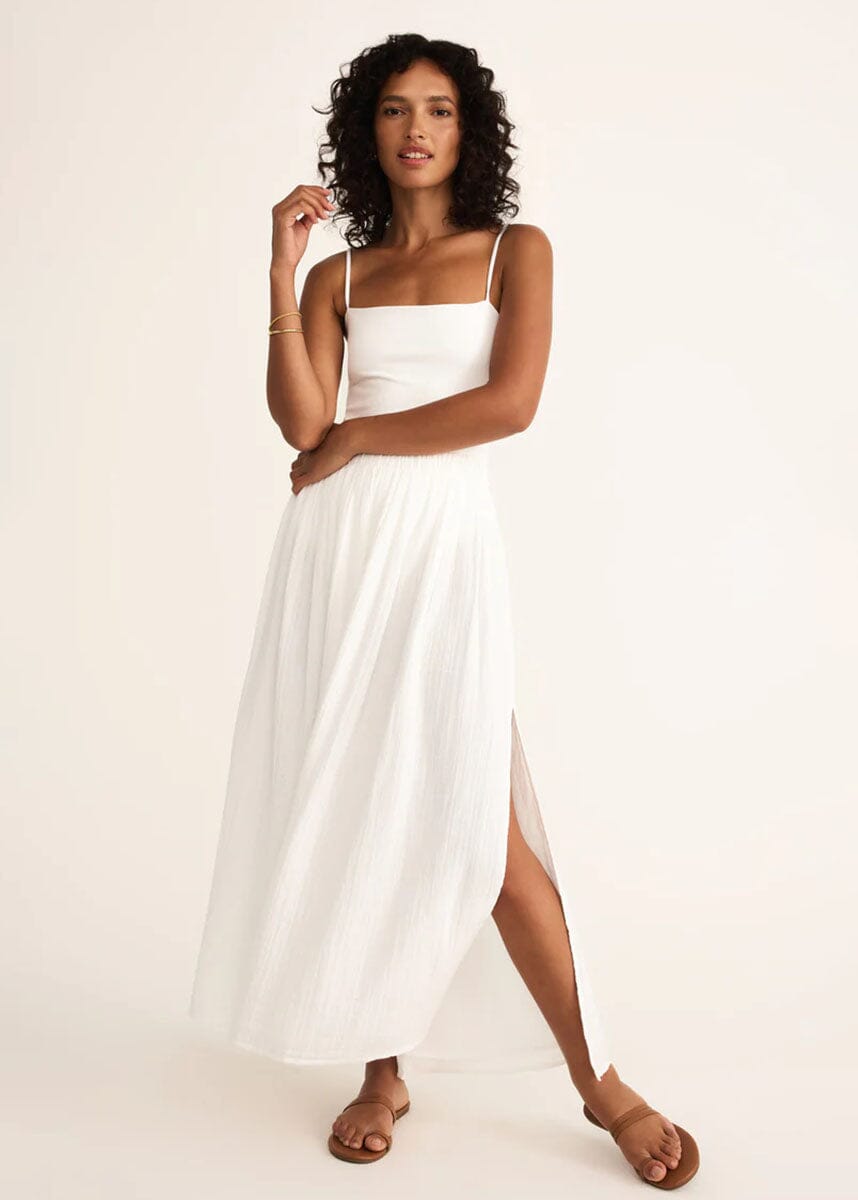 Reina Airy Skirt - White