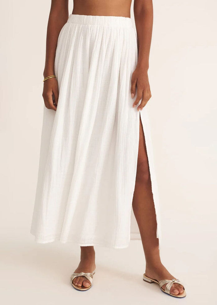 Reina Airy Skirt - White
