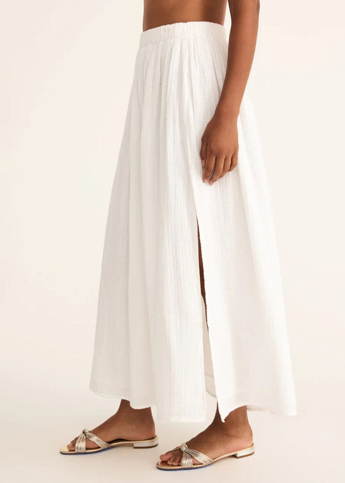 Reina Airy Skirt - White