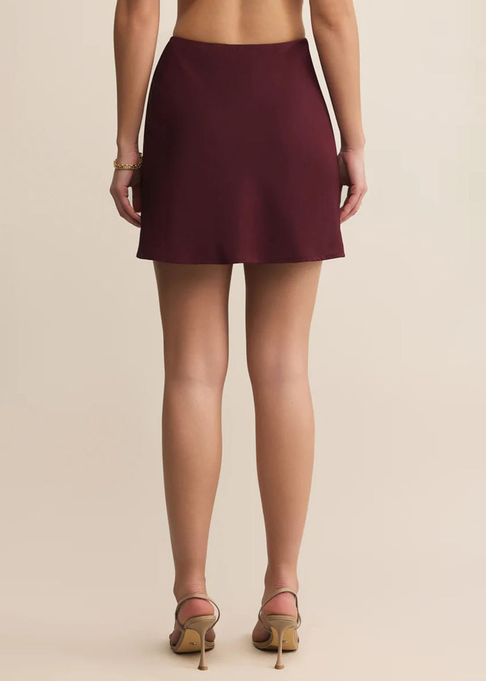 Chablis Mini Skirt - Merlot
