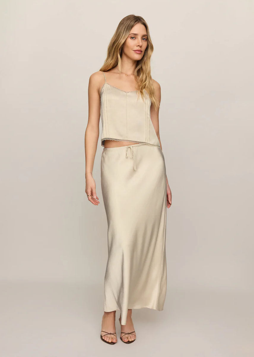 Viva Midi Skirt - Island Coconut