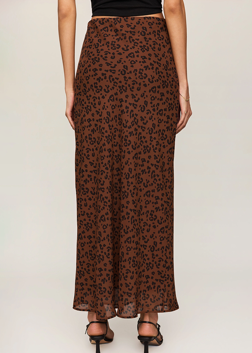 Europa Leopard Skirt - Burnt Umber
