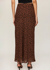 Europa Leopard Skirt - Burnt Umber