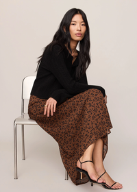 Europa Leopard Skirt - Burnt Umber