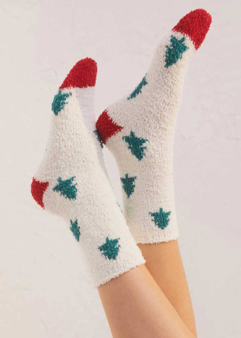 Plush Tree Socks - Vanilla Ice