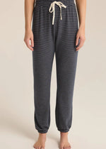 Lounge Stripe Jogger - Eclipse