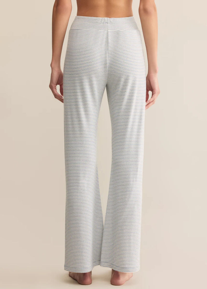 In The Clouds Stripe Pant - Light Denim