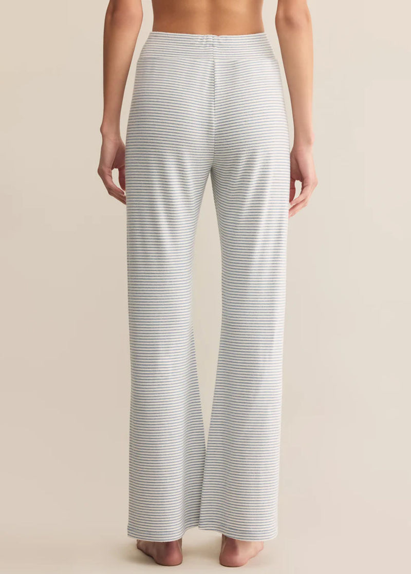 In The Clouds Stripe Pant - Light Denim