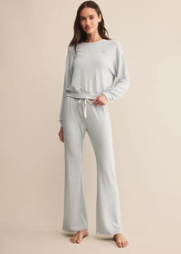 In The Clouds Stripe Pant - Light Denim