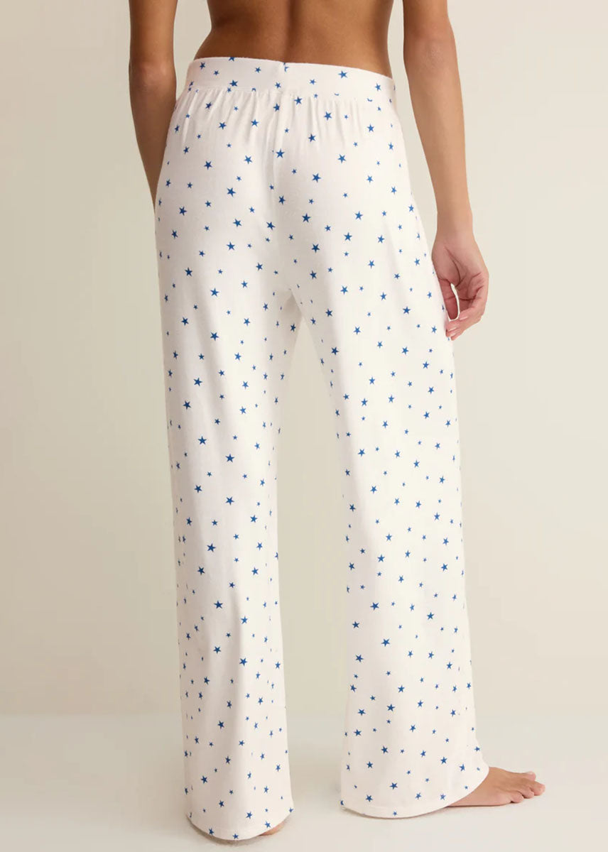 Luxe Star Pant - White