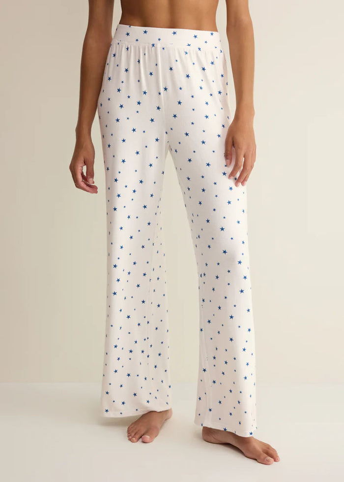 Luxe Star Pant - White
