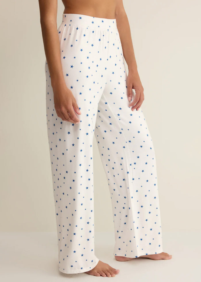 Luxe Star Pant - White