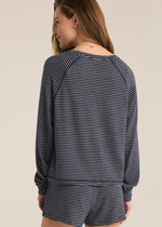 Staying In Stripe Long Sleeve - Eclipse