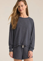 Staying In Stripe Long Sleeve - Eclipse