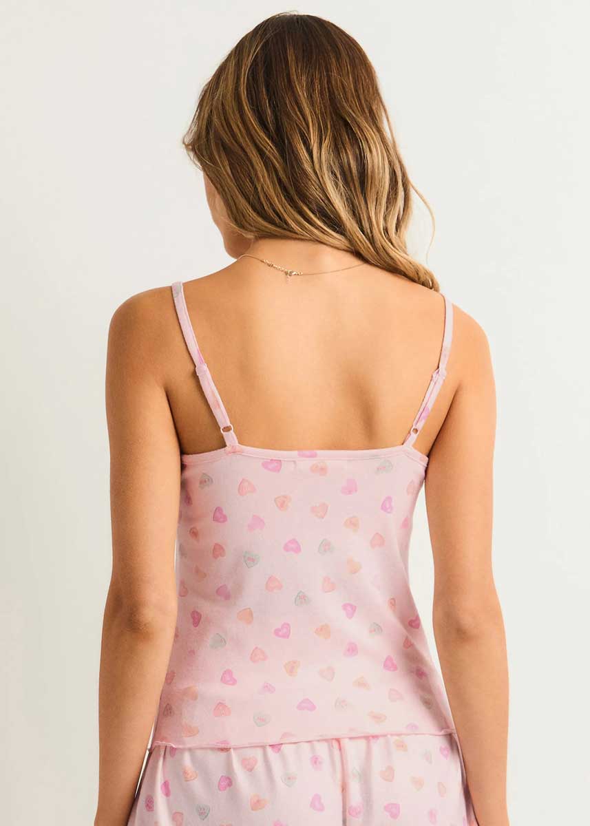 Candy Hearts Cami - Whisper Pink