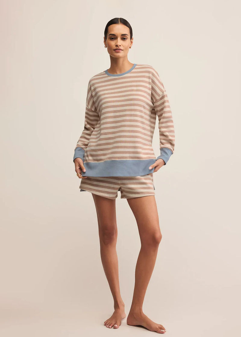 Low Key Stripe Short - Evening Sand