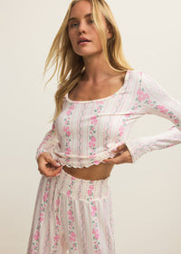 Marseille Boudoir LS Top - Vanilla Ice