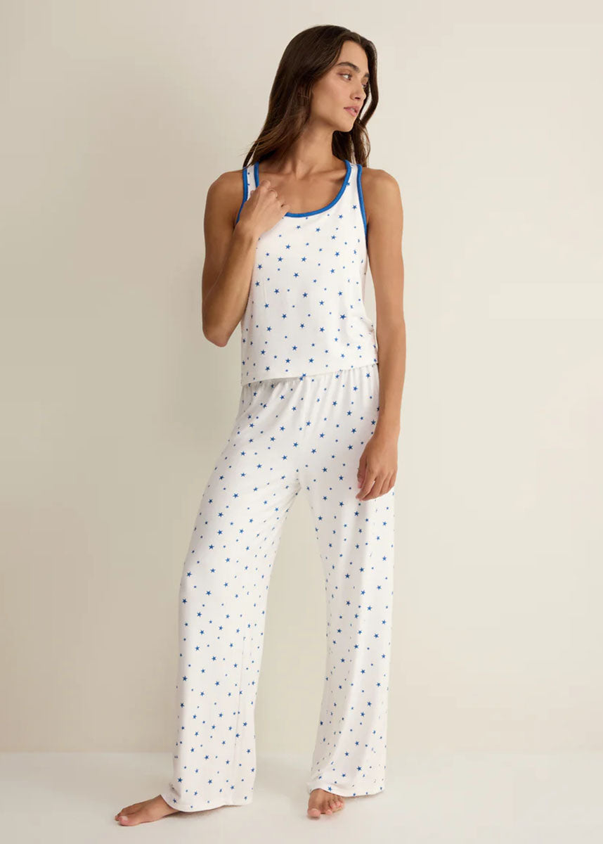 Luxe Star Pant - White