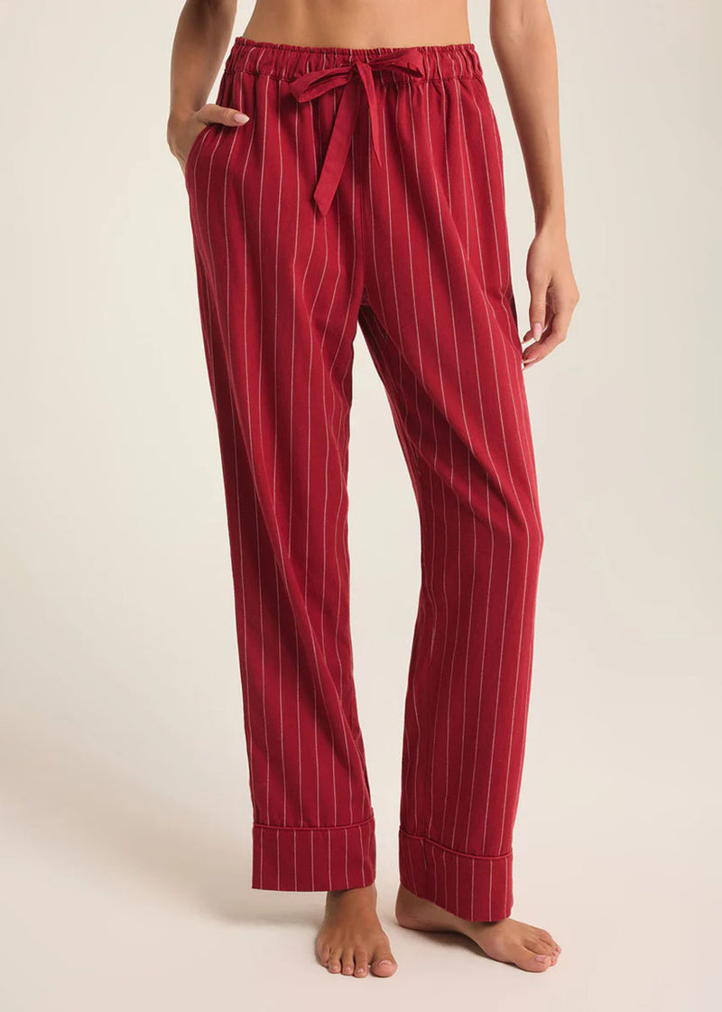 Dreamer Stripe Jammies Set - Red Dahlia