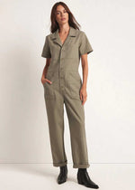 Stevie Stretch Twill Jumpsuit - Willow
