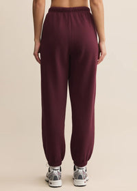 Stadium Cotton Jogger - Merlot