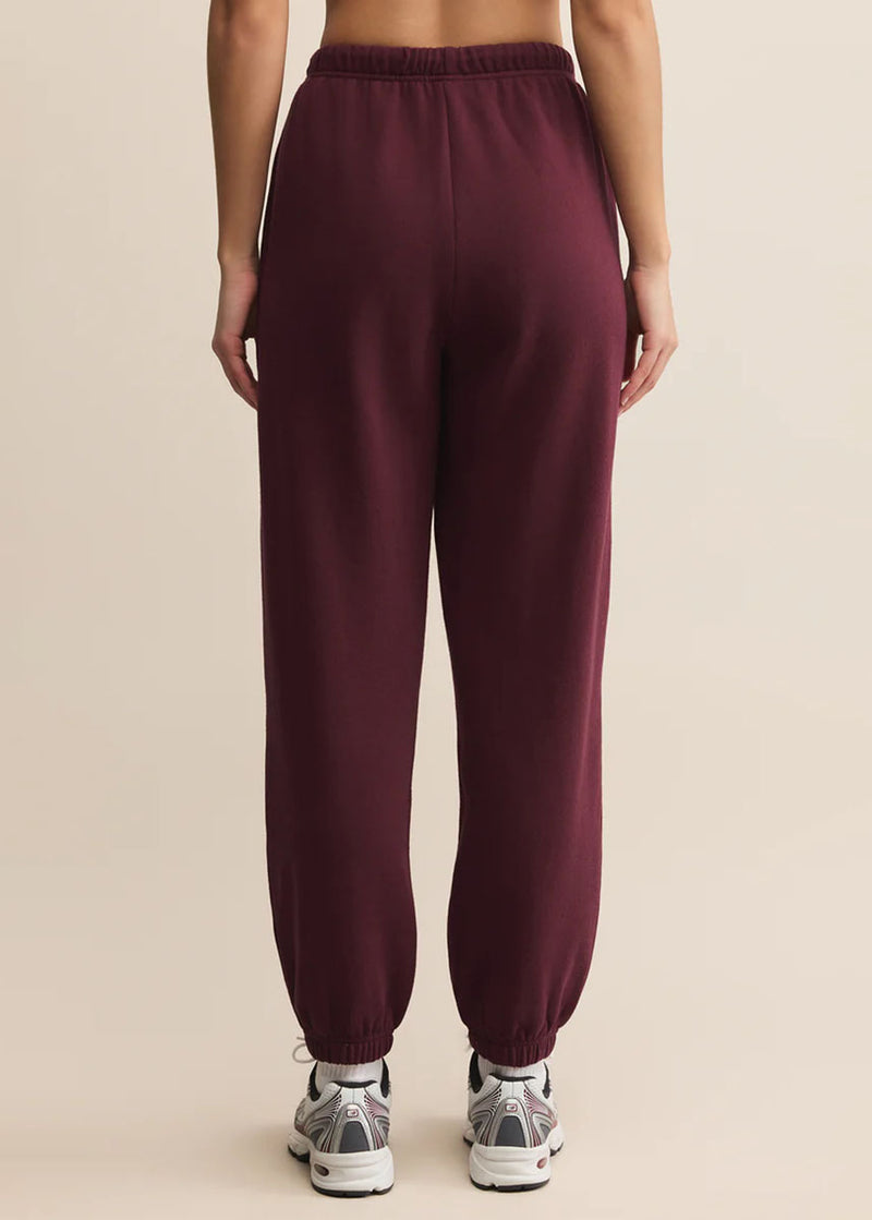 Stadium Cotton Jogger - Merlot