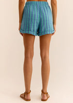 Cabana Stripe Short - Baja Blue