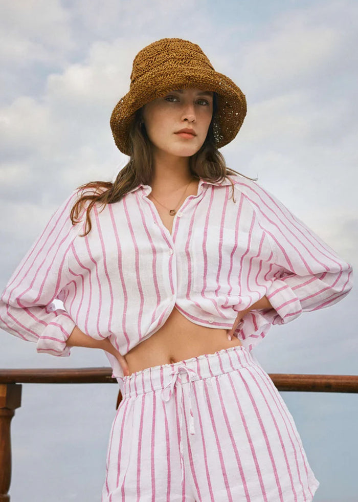 The Perfect Line Top - Spanish Rose