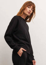 Volt Quilted Sweatshirt - Black