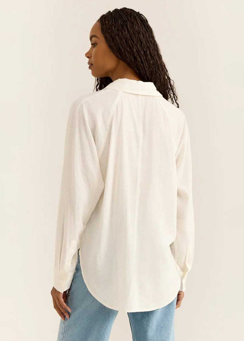 The Perfect Linen Top - White