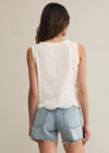 Tomi Embroidered Tank - White
