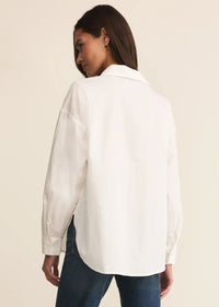 Elevated Poplin Shirt - White