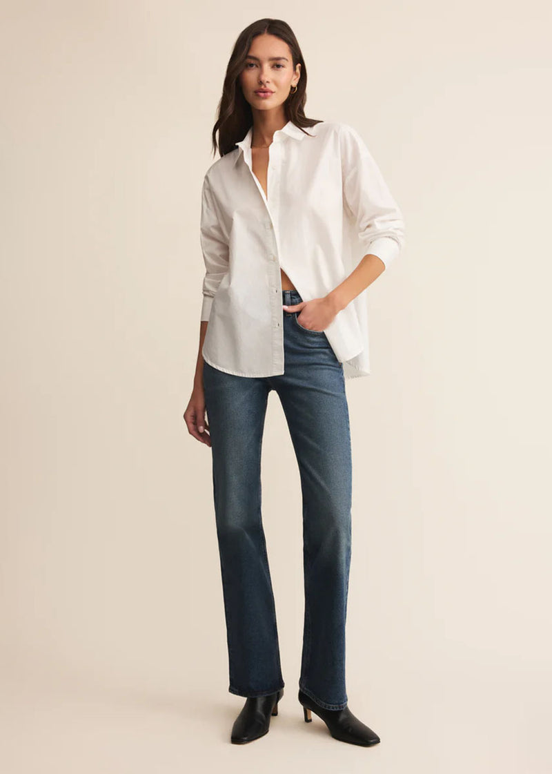Elevated Poplin Shirt - White
