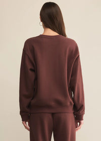 Boyfriend Cotton Sweatshirt - Sandalwood