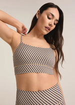 Shine Geo Bra - Sandstone