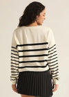 Line Up Stripe Sweatshirt - Sandstone