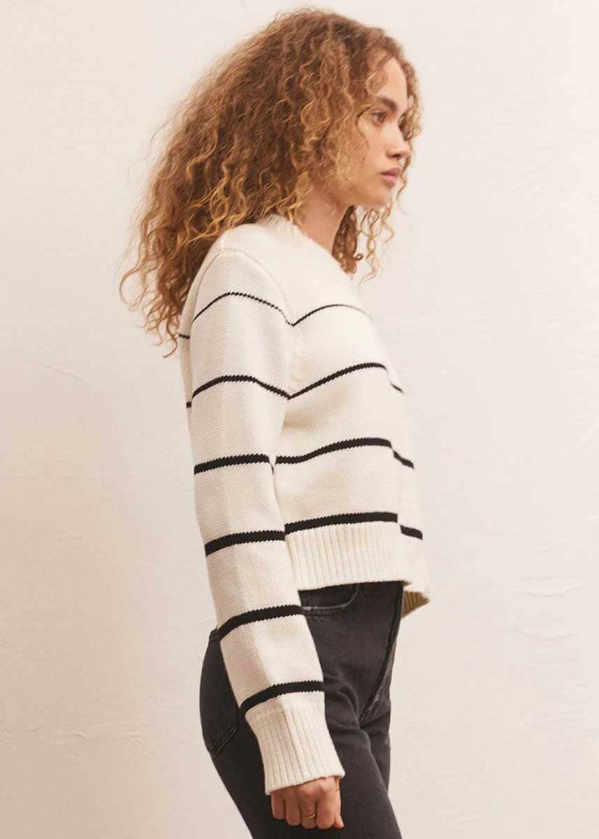 Milan Stripe Sweater - Natural