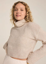 Ursa Turtleneck Sweater - Light Oatmeal Heather