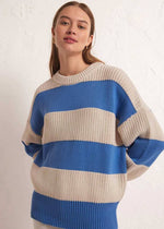 Fresca Stripe Sweater - Blue Isle