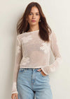 Blossom Floral Sweater - Natural