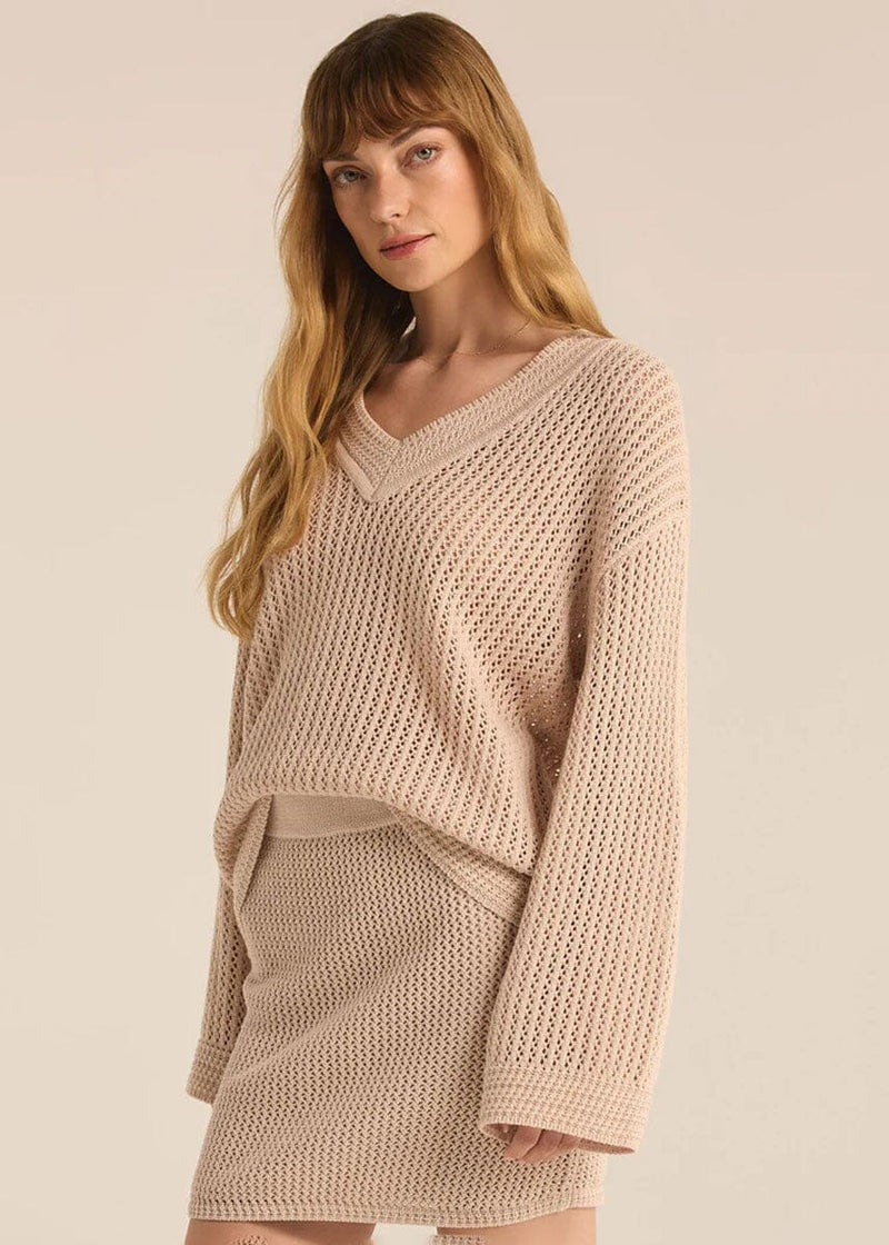 Kiami Crochet Sweater - Natural