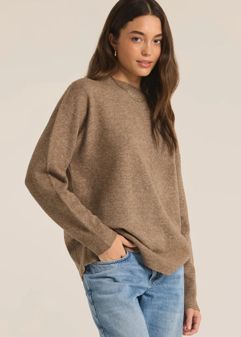 Gia Crew Neck Sweater - Chai