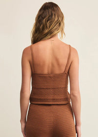 Tay Crochet Tank - Teakwood