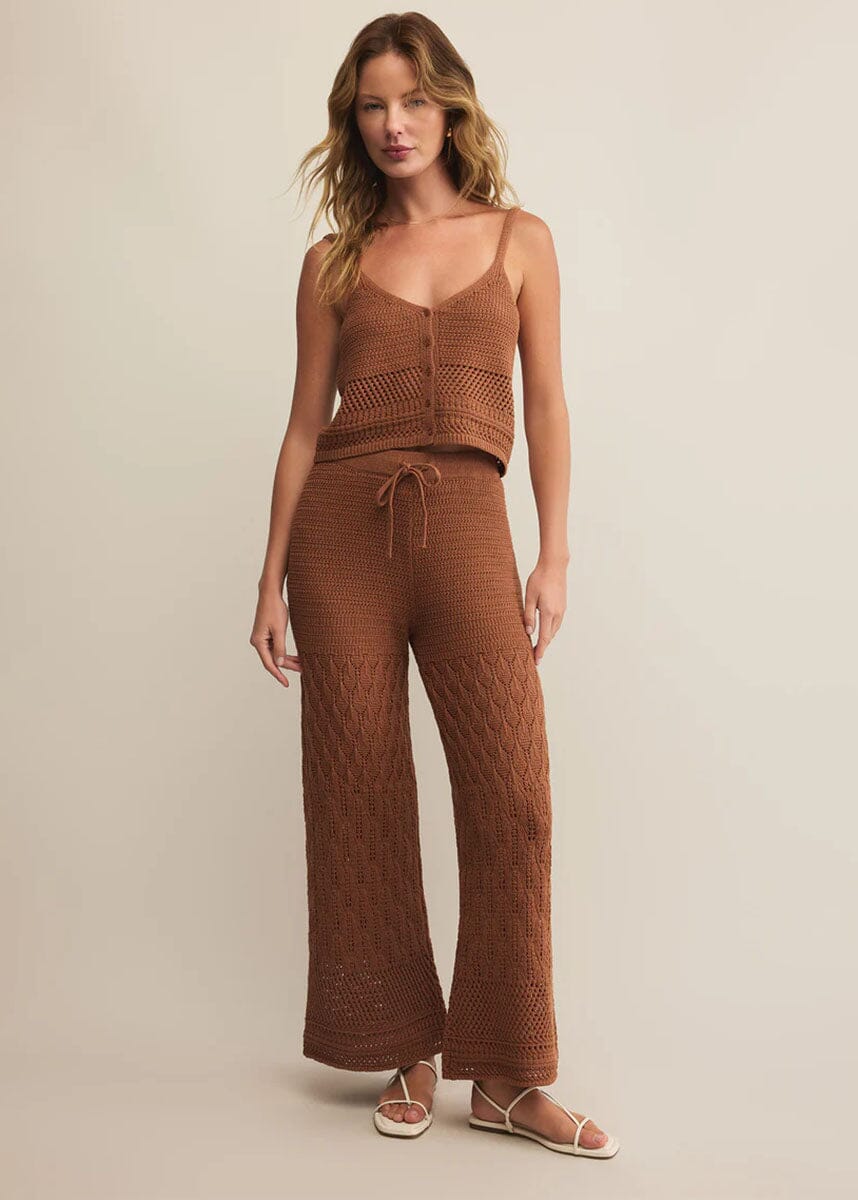 Tay Crochet Tank - Teakwood